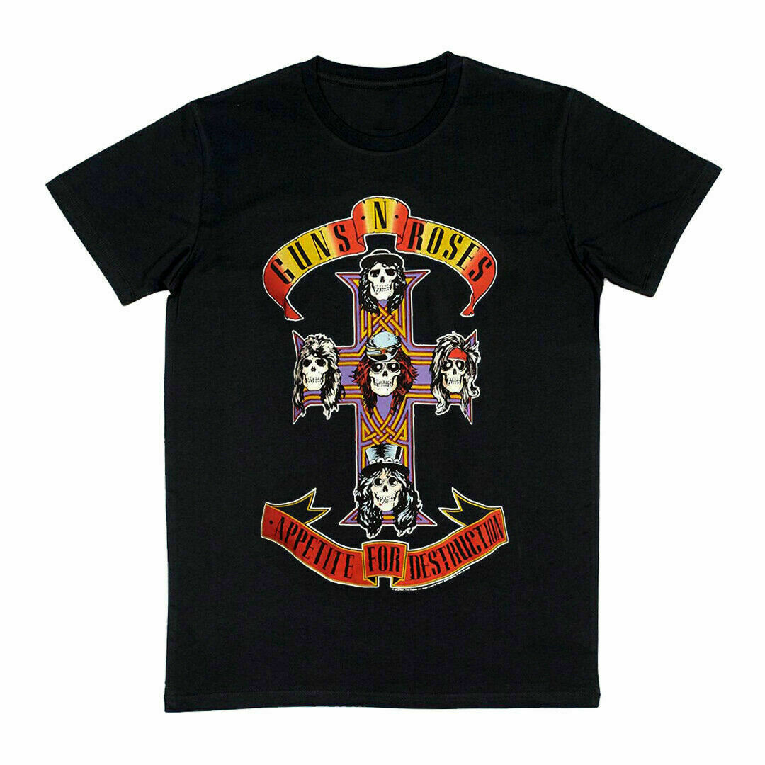 GUNS N ROSES Appetite For Destruction - Cross T SHIRT S-M-L-XL-2XL New Official gallery