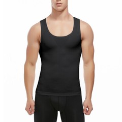 Slimming Mens Belly Compression Vest T Shirt Body Shaper Shapewear Tank Top Gym