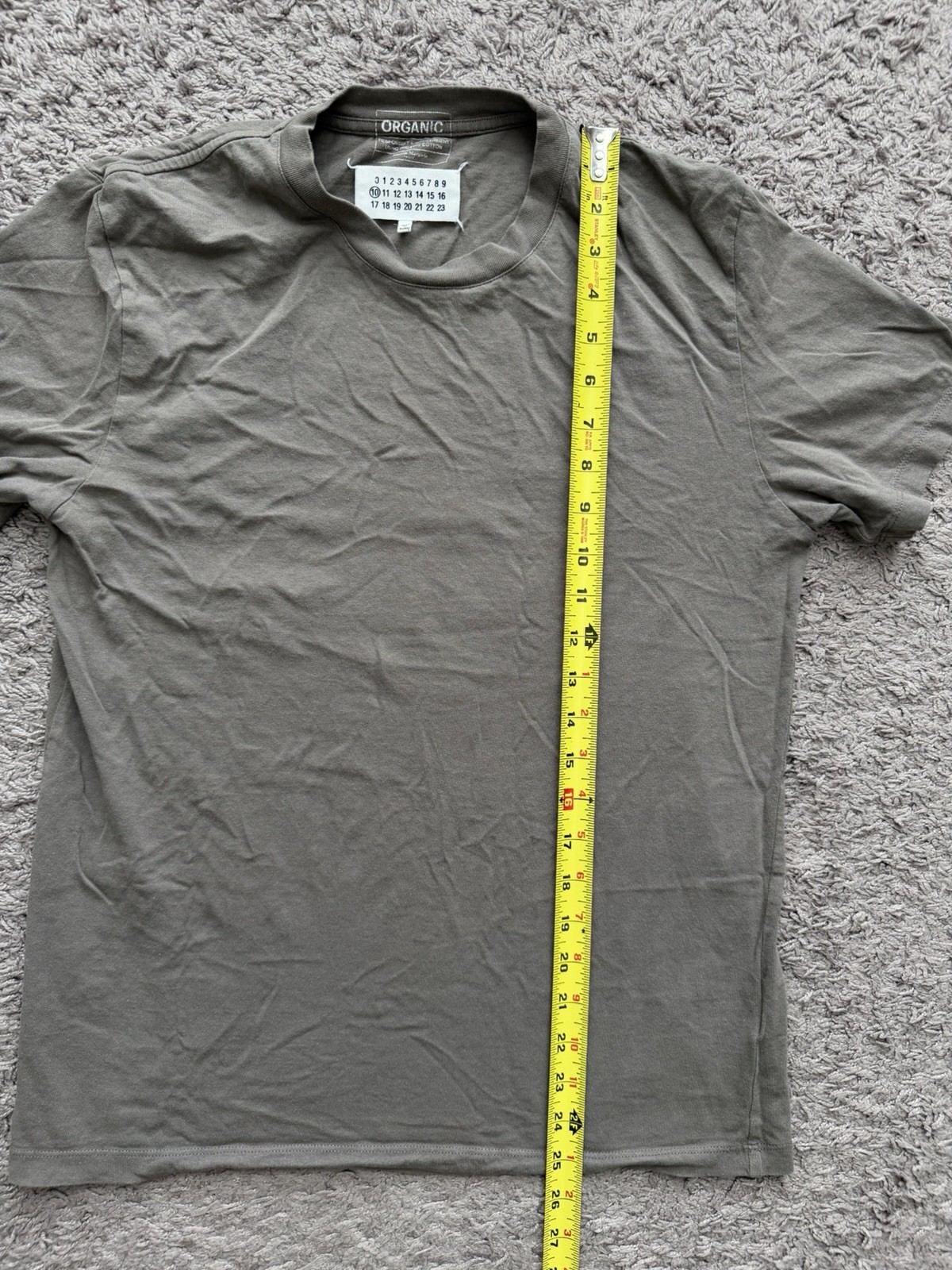 Maison Margiela T Shirt Crew Neck Short Sleeve Men's Size Small Gray gallery