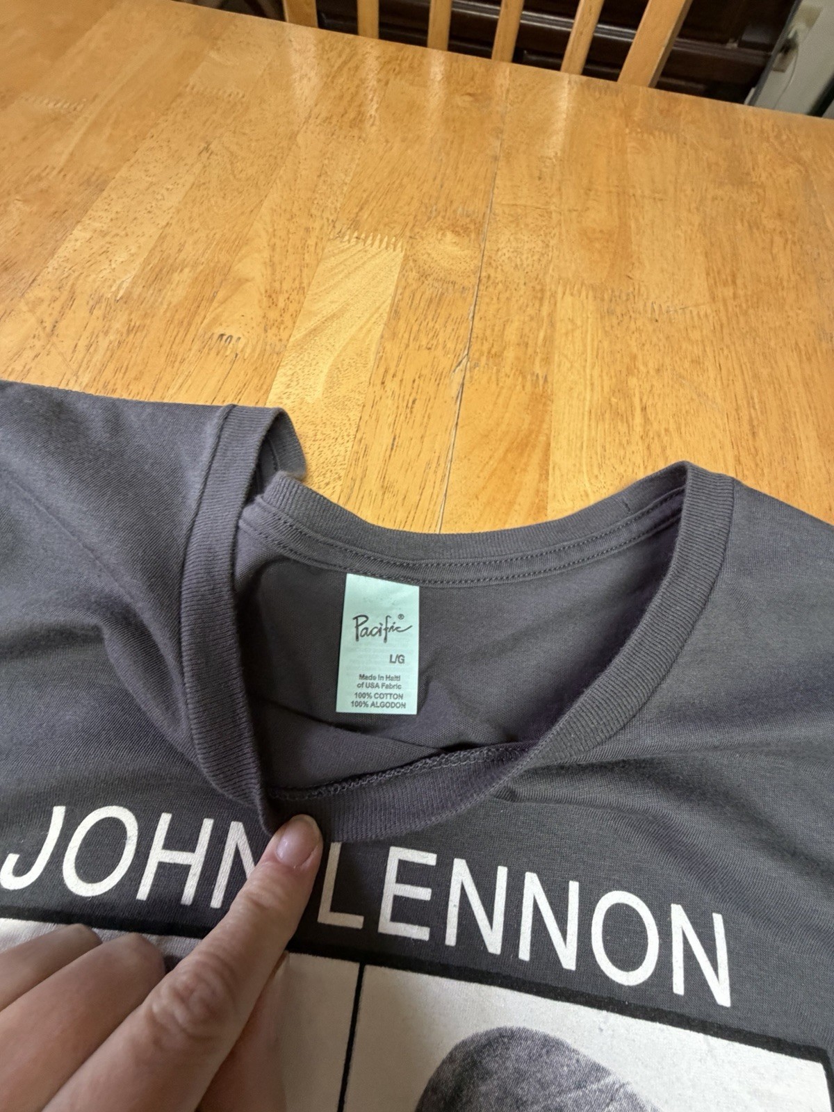 John Lennon 1940-1980 Peace Memorial Medium Tshirt The Beatles Four Headshots L gallery
