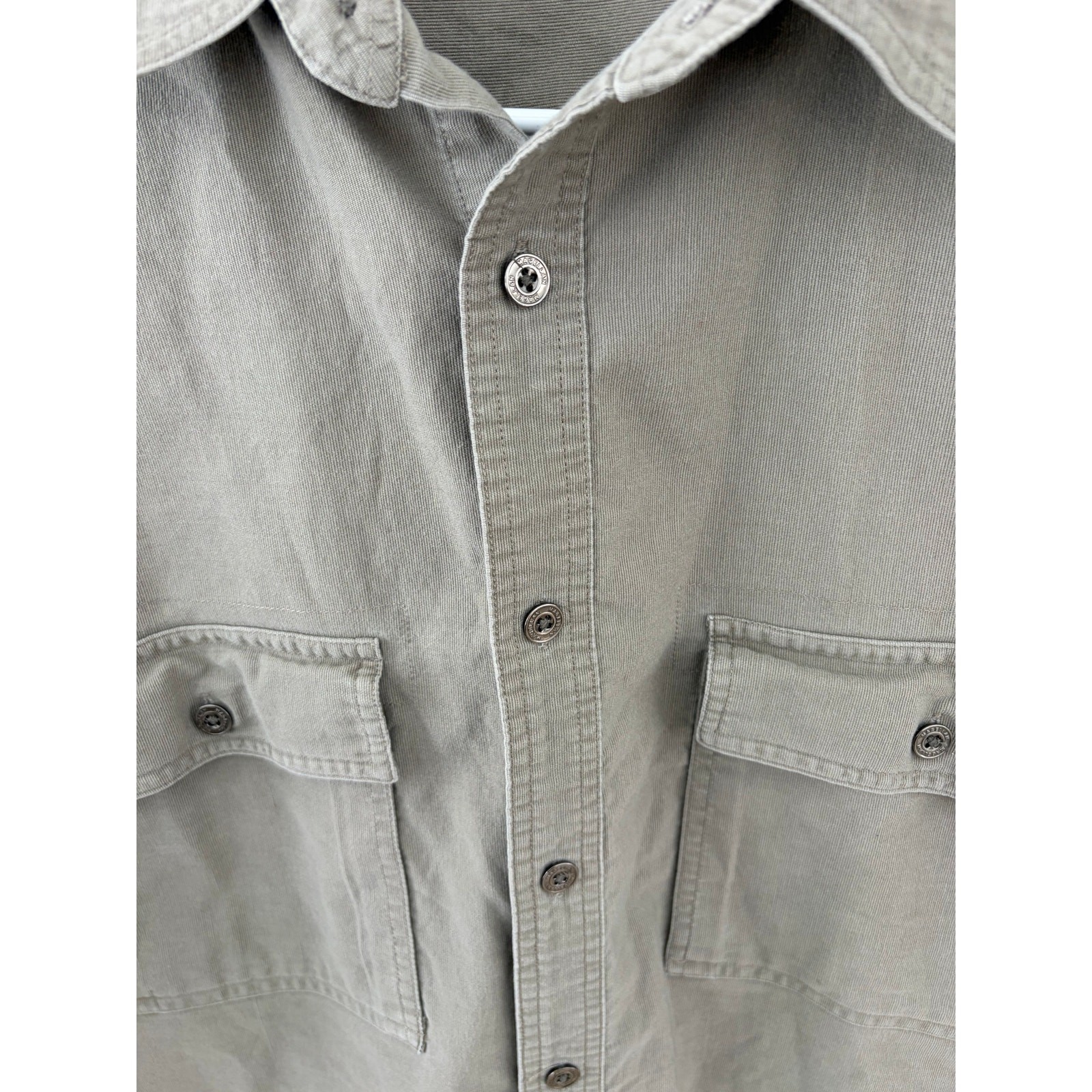 *CABELA'S MAGELLAN* Shortsleeve Camping Shirt Versatile Outdoor Khaki Men Size M gallery