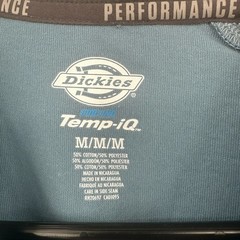 Dickies Size Medium Shirt Blue Temp IQ Performance Cooling Pocket Tee Uniform