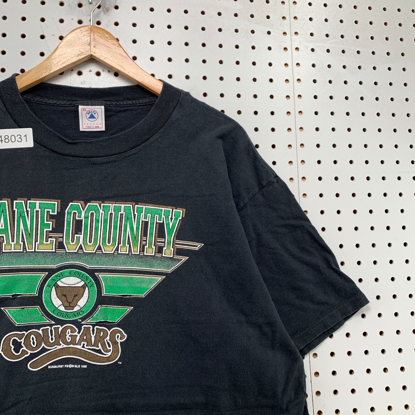 Vintage 90s Kane County Cougars T Shirt Mens XL SIngle Stitch Baseball 80s USA gallery