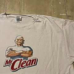 Vintage white tee Mr. Clean graphic size XL