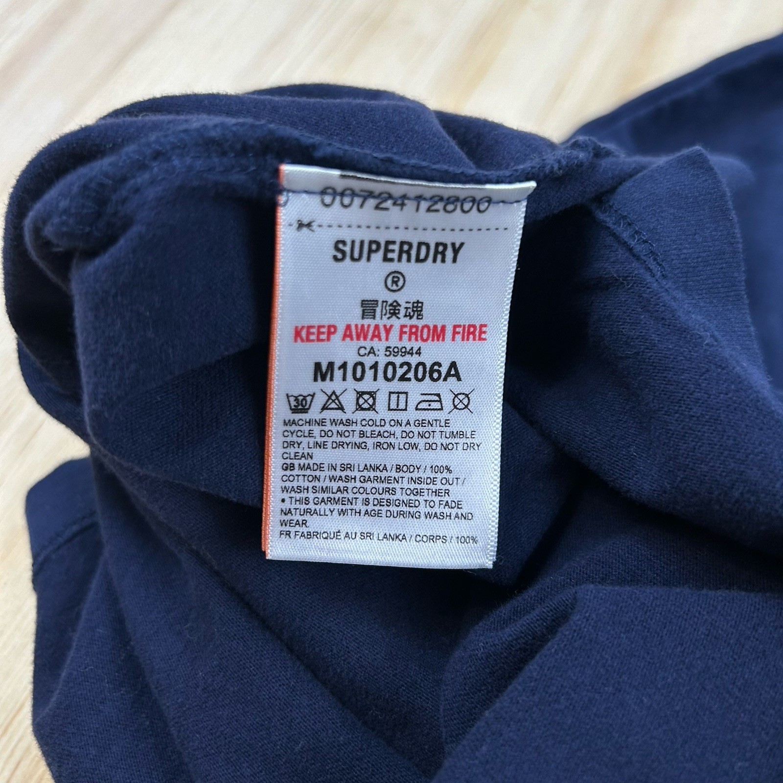 Superdry Heather Blue Short Sleeve 100% Cotton T-Shirt Size Large gallery