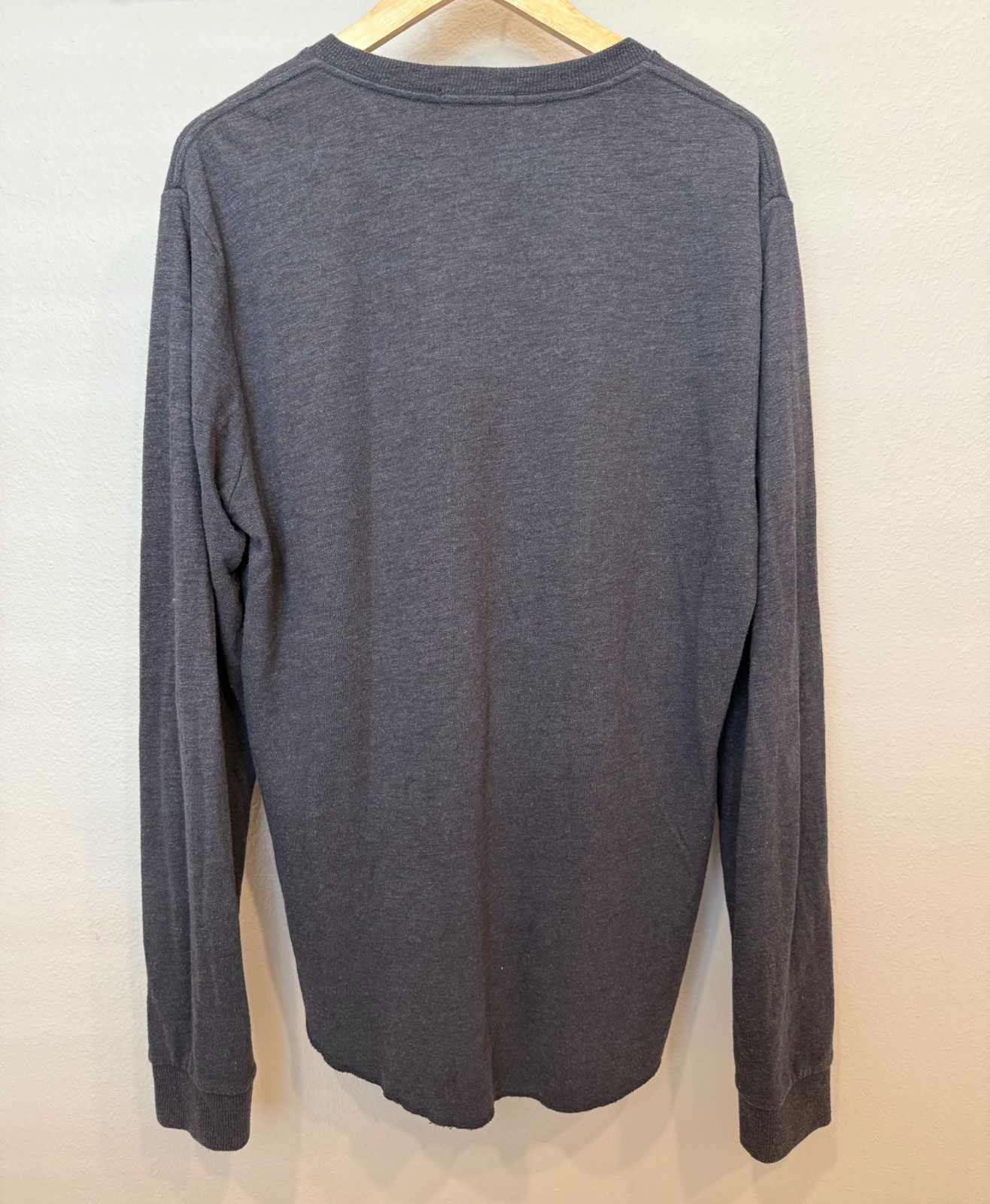 Marine Layer Mens Pullover Long Sleeve Henley Shirt M/L Gray Casual Soft Outdoor gallery