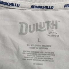 Duluth Shirt Mens Large White Armachillo Performance Quick Dry Cooling