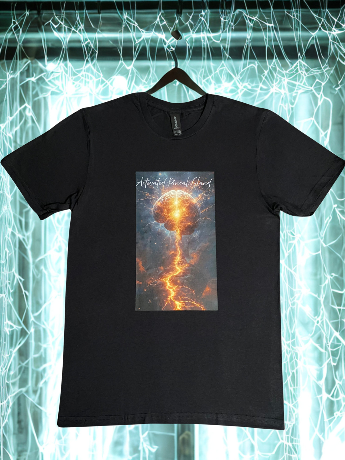 DTF Custom Made - ACTIVATED PINEAL GLAND Short Sleeve T-Shirt - Black SML gallery