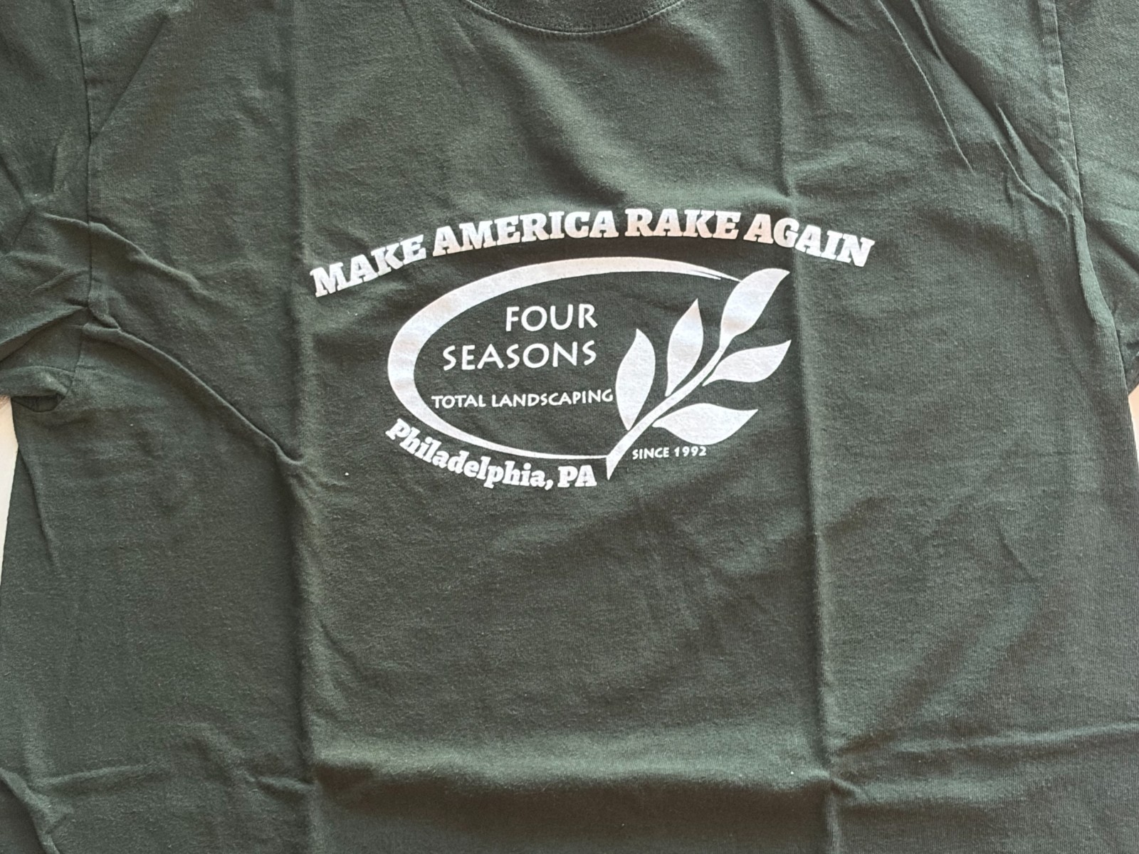 Anti-Trump Four Seasons Total Landscaping Philly T-shirt Make America Rake Again gallery