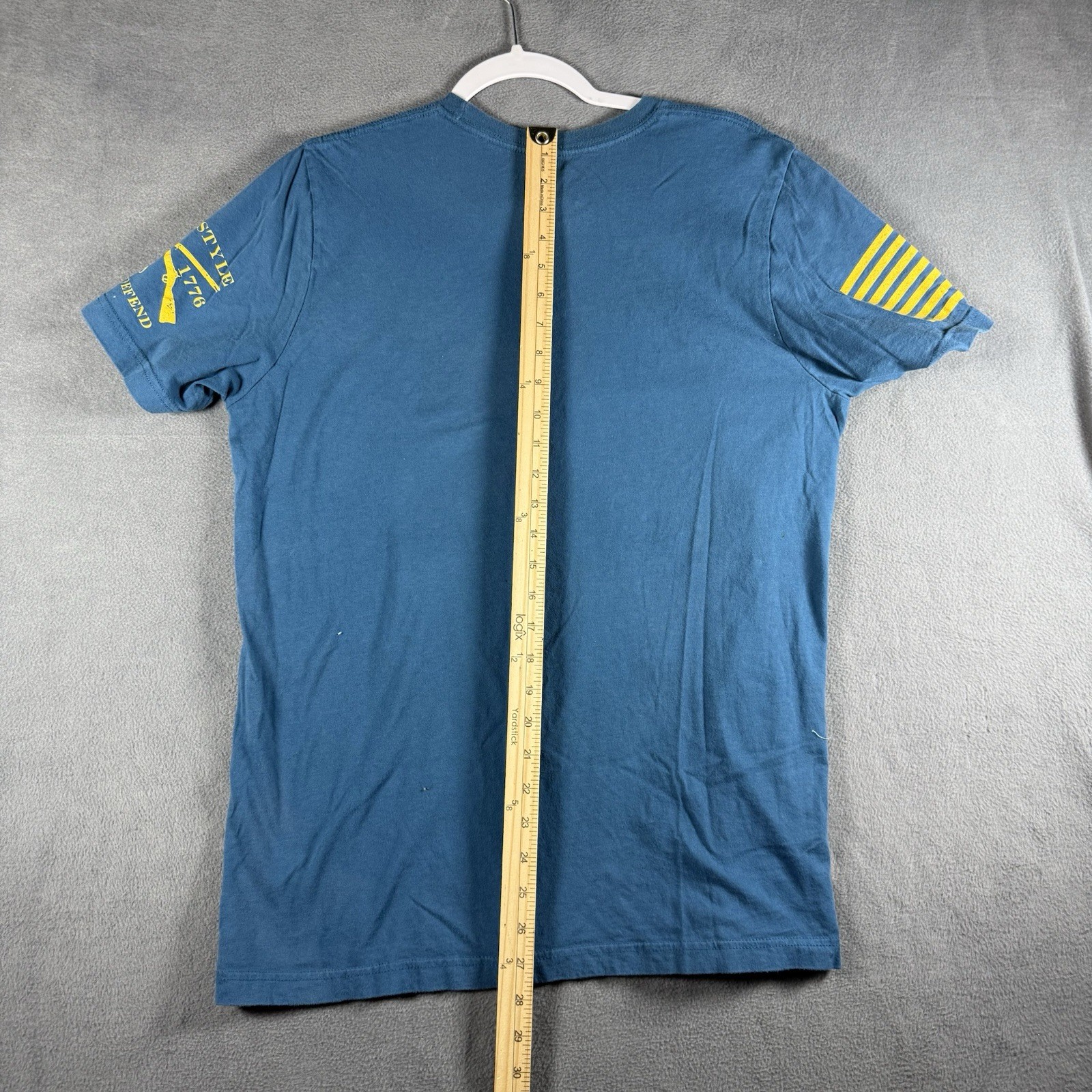 Grunt Style 1776 Large T-Shirt Fly Atomic Airlines Blue Fits Like Medium gallery