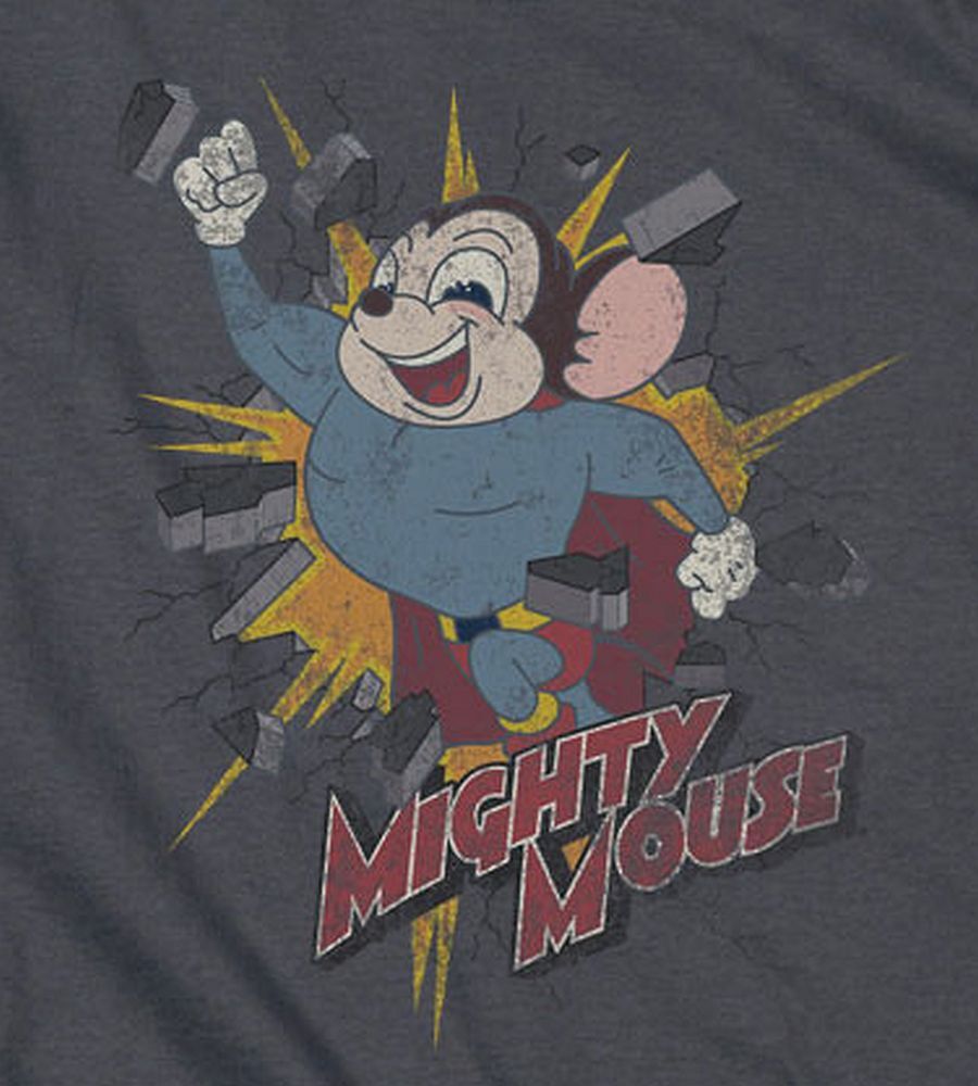Mighty Mouse "Break Through" T-Shirt - Regular or Tank - to 5X gallery