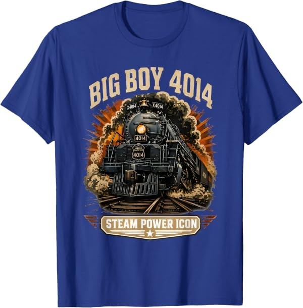 Big Boy 4014 Steam Engine Locomotive Train Vintage Railroad T-Shirt gallery