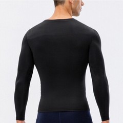 Men’s Winte Warmer Long Sleeve Moisture Wicking T-Shirt Gym Tight Shirt Liner US