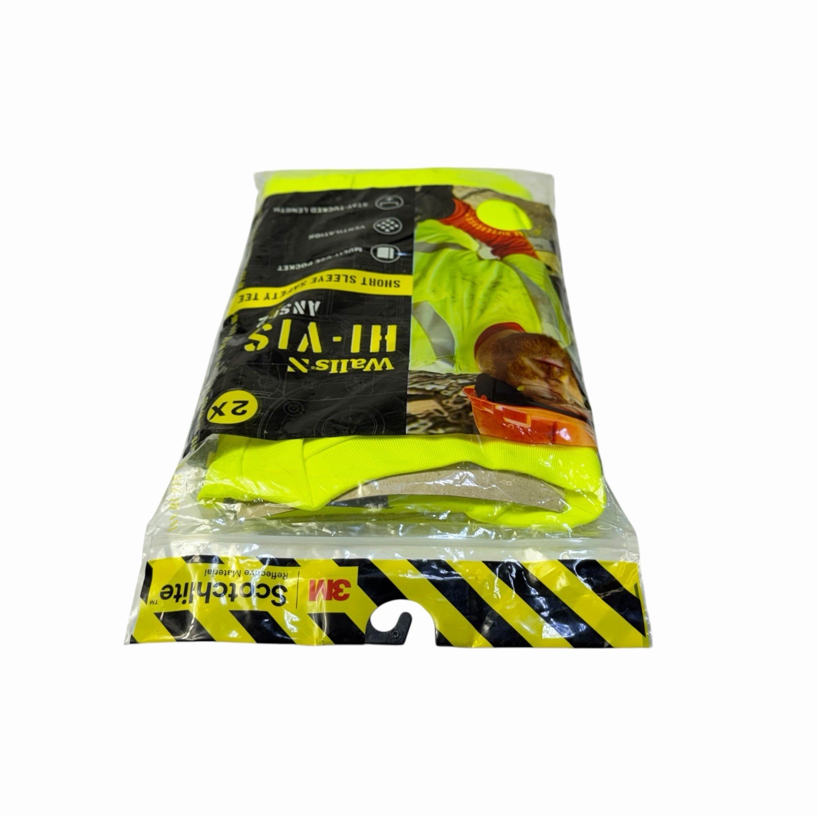 3M Scotchlite Walls Hi-Vis Ansi-2 Safety Tee Size 2XL Shirt Sleeve T Shirt NEW gallery