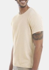 Alternative Mens Botanical Dye Jersey Tee Pale Yellow LARGE New A10S1B4007