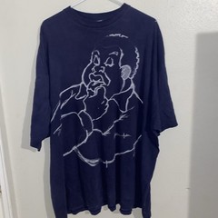 FUBU The Collection Fat Albert Graphic Tees Navy Cotton Crew Neck 4XL Made USA