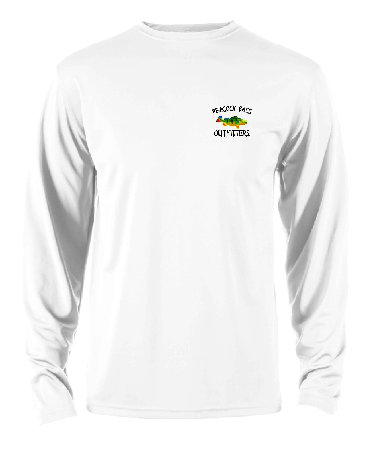 Microfiber long sleeve dri fit performance fishing shirt UPF 30 Peacock Bass gallery