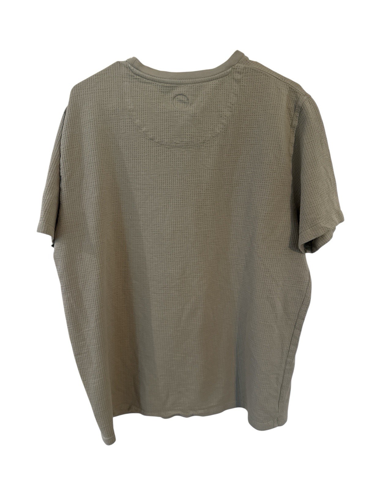 Common People Women’s Large Gray Waffle Knit Pocket Tee Casual Minimalist gallery