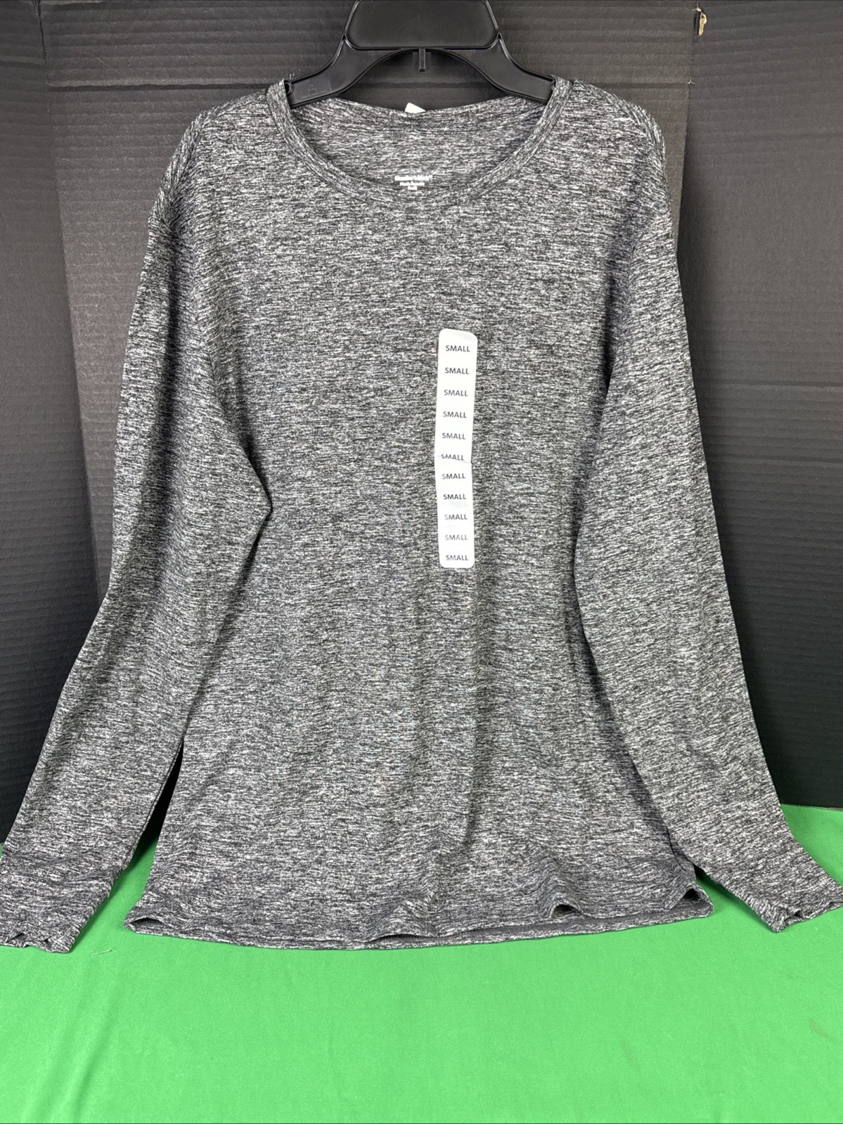 Members Mark Men’s Favorite Soft Long Sleeve Lounge Tee Size S Grey Heather