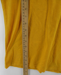 VGT Empire Shirt Men Large Yellow Pullover Ringer Jersey 70s Union Made Blank *