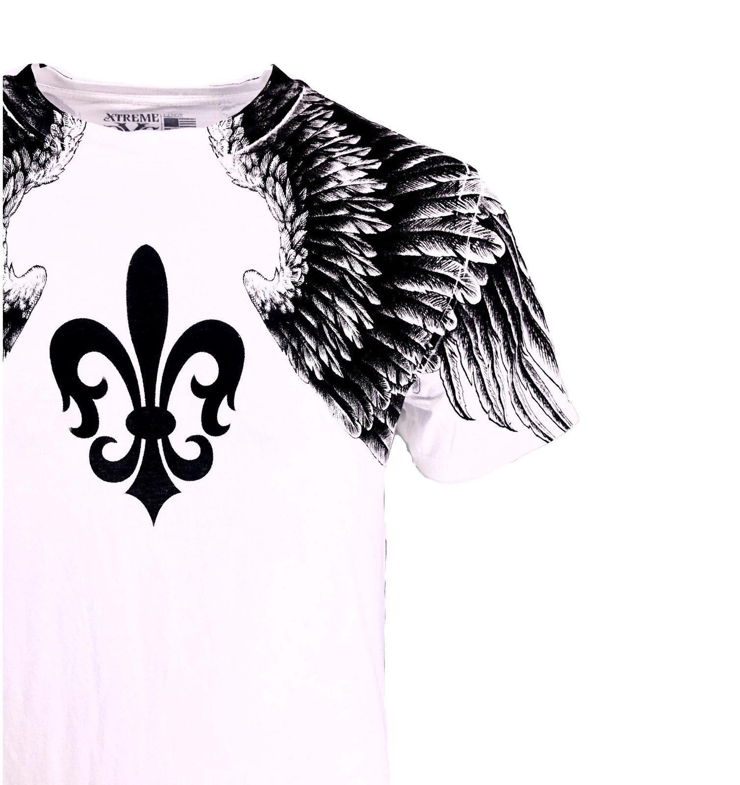 Xtreme Couture Affliction Men's T-Shirt AEROSMITH WHITE Wings Biker Tattoo MMA gallery