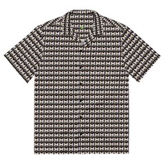 Studded Look – Black Lightweight Casual Button Up Dress Shirt