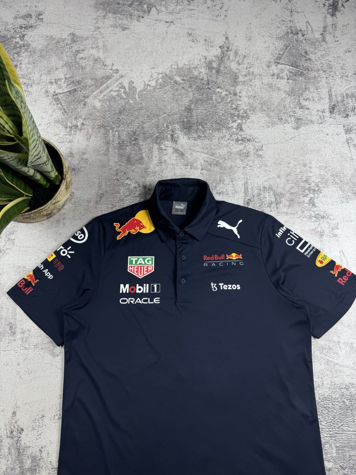 Red Bull Puma Medium Blue 2021 Moto Racing Formula 1 T Shirt Men’s Tee Jersey gallery