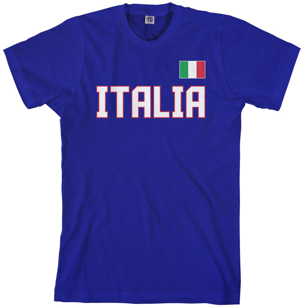 Threadrock Men's Italia National Team T-shirt Italy Soccer gallery
