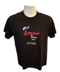 Amado Sur Wine Fall in Love with the South Adult Medium Black TShirt
