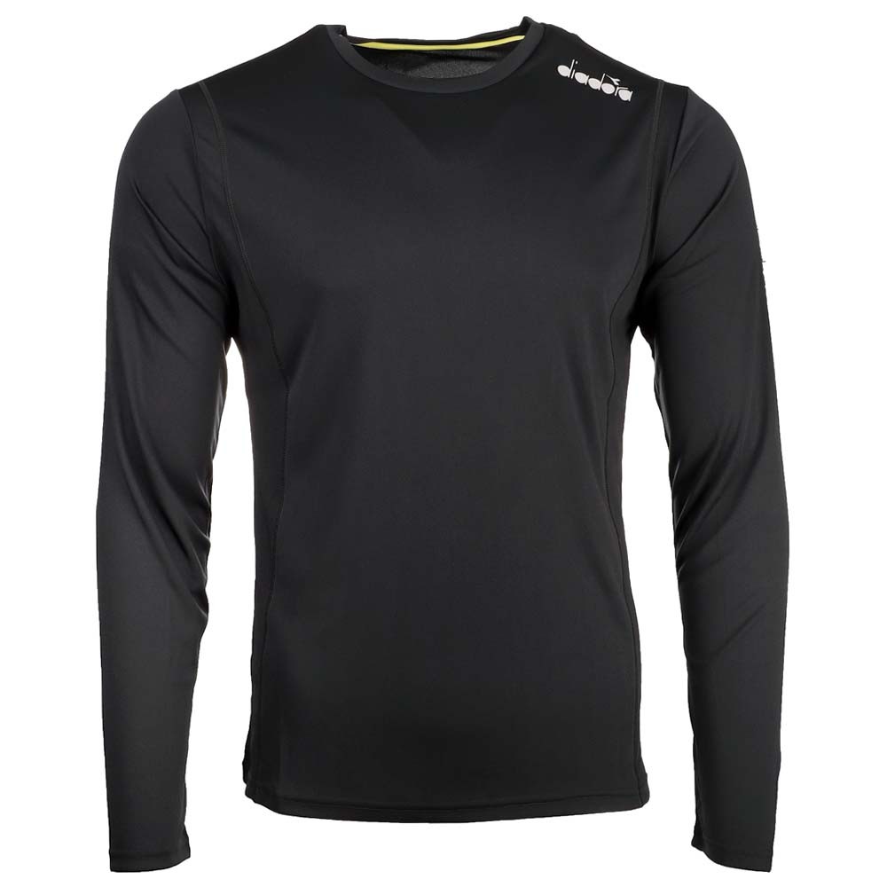 diadora Core Running Crew Neck Long Sleeve Athletic T-Shirt Mens Size M Casual