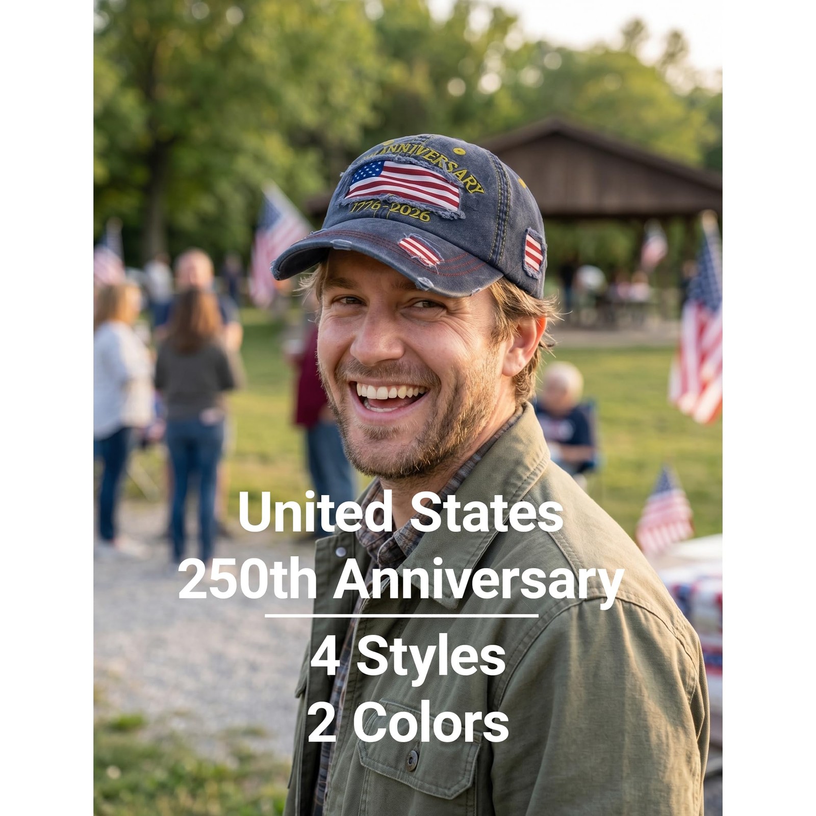 250 Anniversary USA Hat,United States of America 250th Anniversary Cap,US Pat... gallery