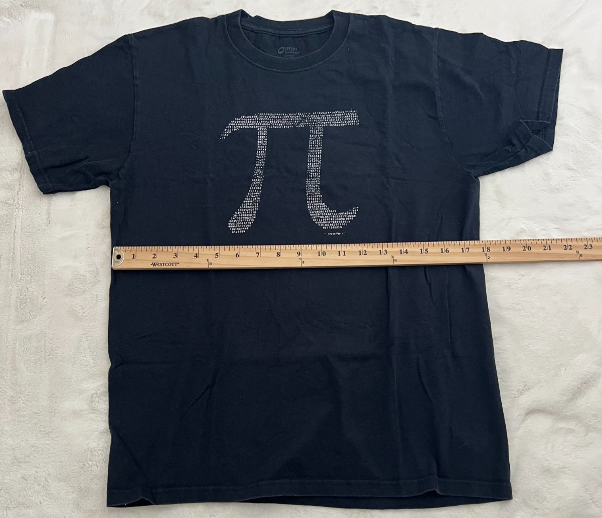 Port And Company Pi Symbol T Shirt Mens Medium Black Math Graphic Tee Cotton gallery