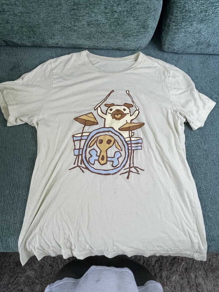 Rare Dog Drumming Tshirt Sz L