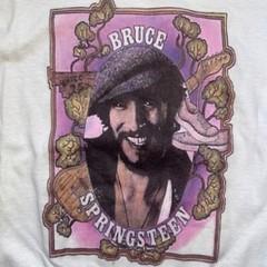 Vintage Bruce Springsteen Short Sleeve T Shirt White Medium 38-40 Made In Canada