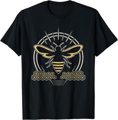 NEW LIMITED Vintage Beekeeper Retro Honey Bee Beehive T-Shirt