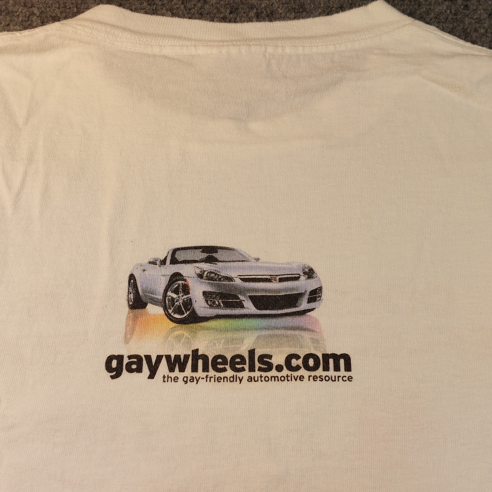 Vintage Saturn LGBTQ Grail Shirt XL Y2K Gaywheels Pride Car Promo Tee Delta Pro gallery