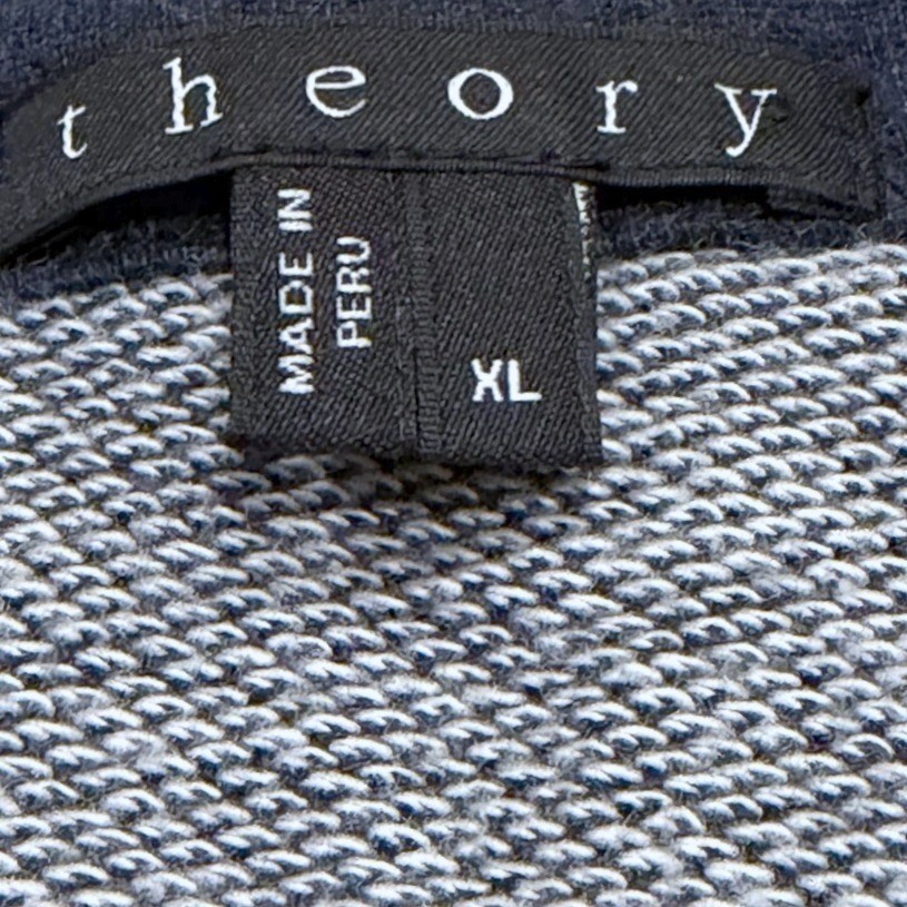 Theory Mens Blue Raglan Sleeve Pima Cotton Blend Jonatan L Henley Shirt Size XL gallery