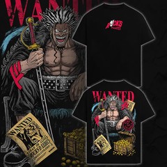 One Piece Rocks D.Xebec Wanted Graphic Tee ? Dark Anime Streetwear T-Shirt