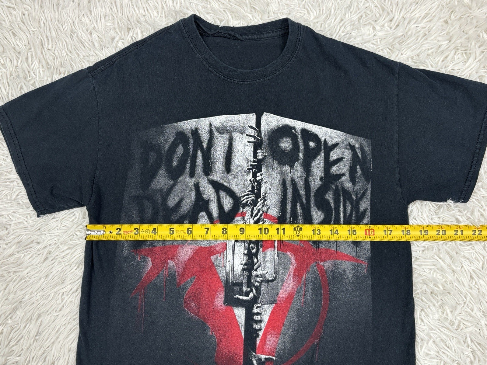 Veil of Maya Shirt Small Black The Walking Dead Don't Open Dead Inside Band Tee gallery