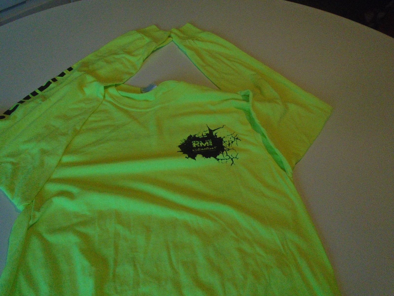 Concrete Long Sleeve T-shirt curb crew Adult Sz m power curber 5700-B yellow gallery