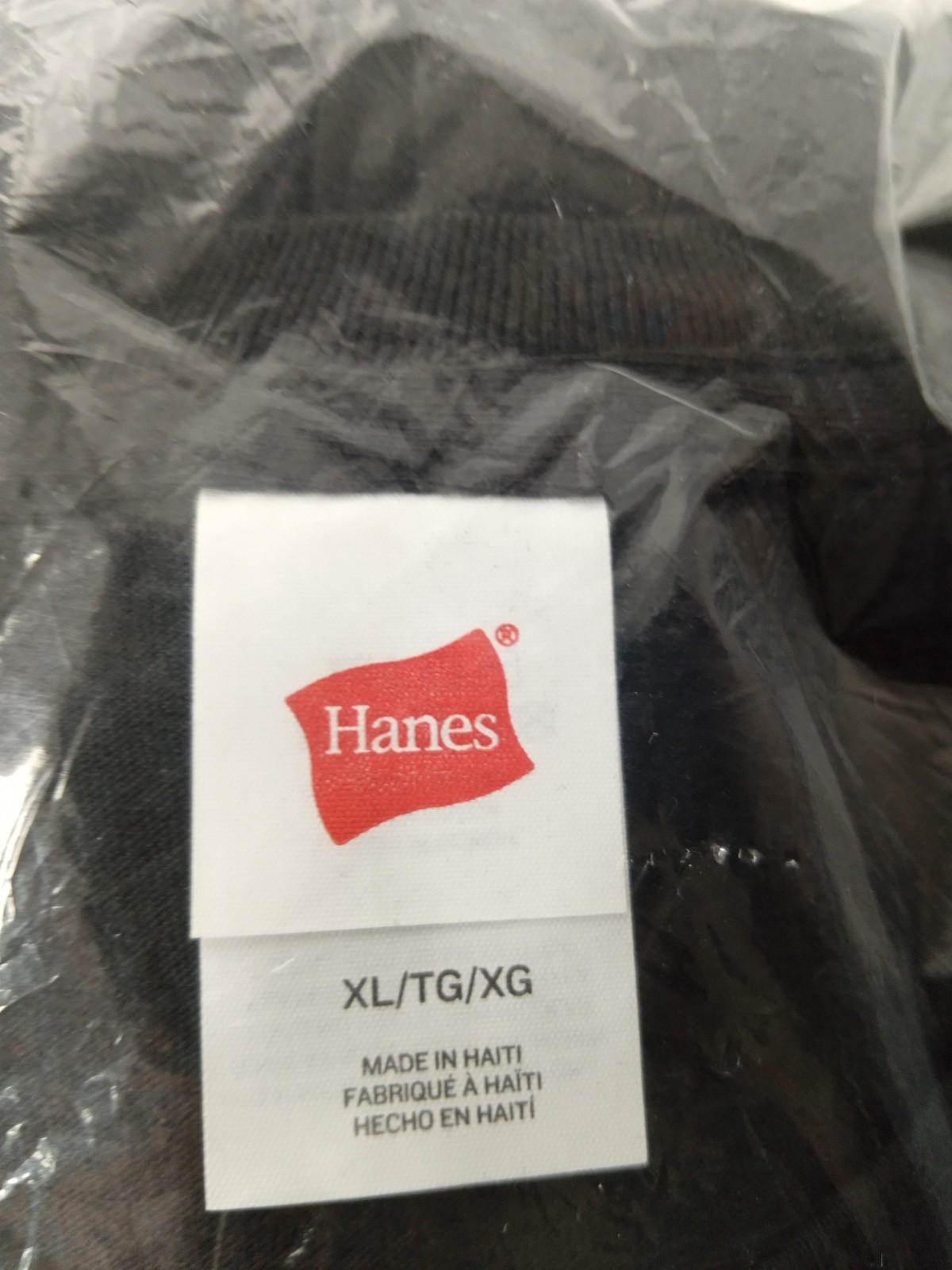 HANES CREW NECK T SHIRT BLACK 5280 SIZE XL PACK OF 4 gallery