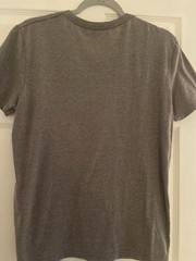 American Eagle Outfitters Men’s Graphic Logo Athletic Fit Crew Neck Tee Gray M