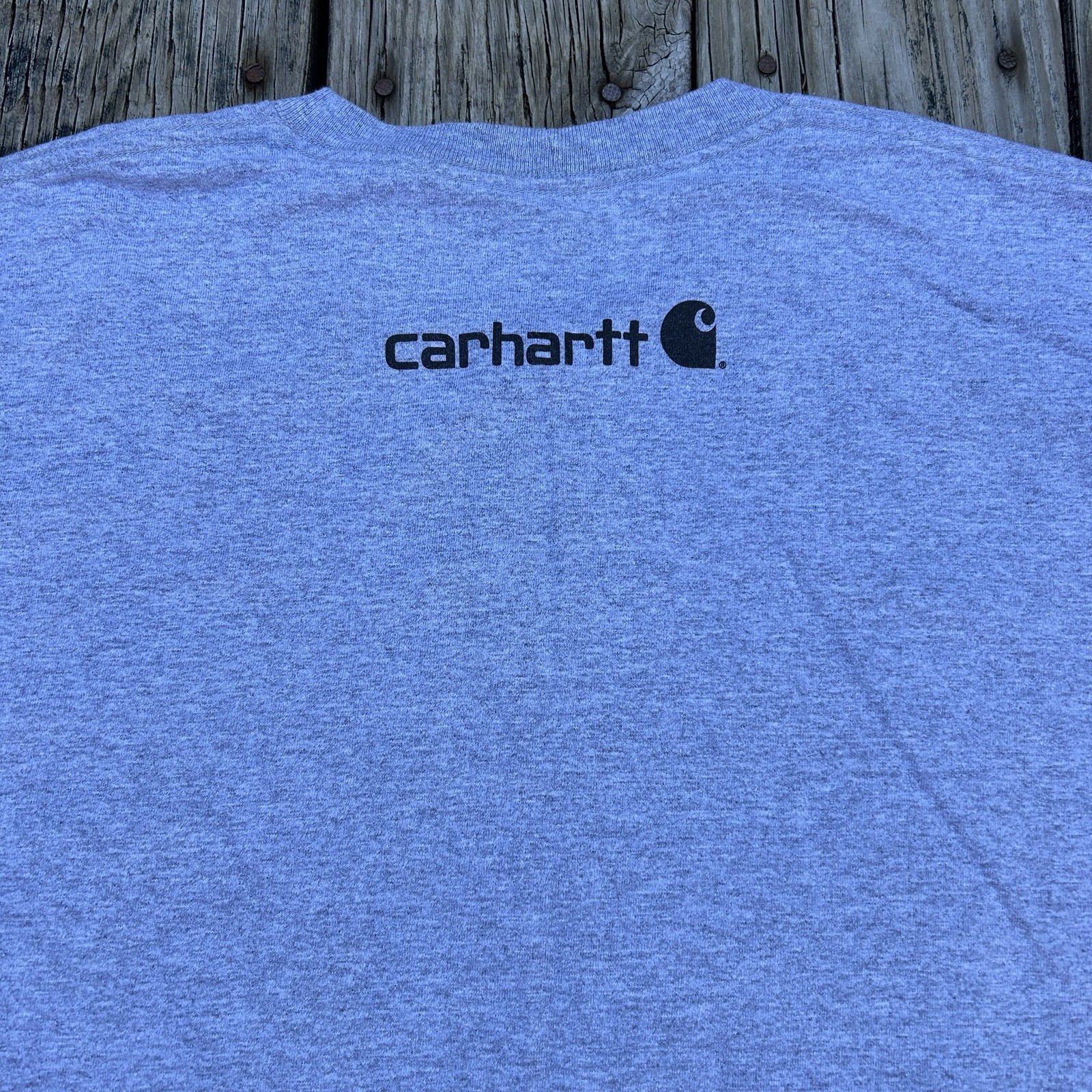 Carhartt Long Sleeve T-Shirt Pre-Washed, Size XL, Gray, 100% Cotton gallery