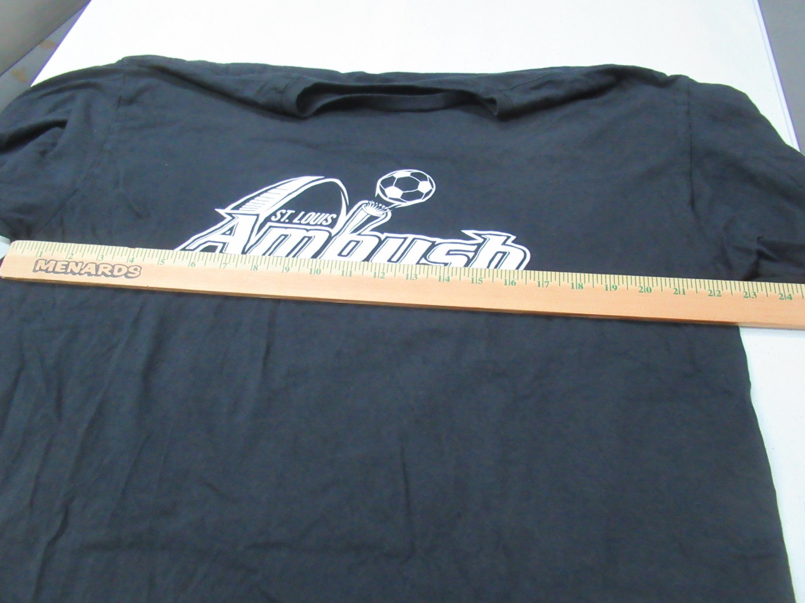 ST. LOUIS AMBUSH pro soccer Sponsor T-SHIRT black L/XL sga shirt gallery