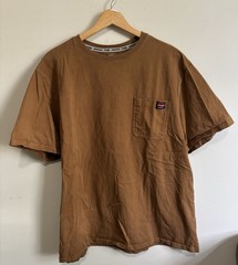 Wrangler Workwear Pocket Tee 2-Pack XL Black Camel Utility Essentials