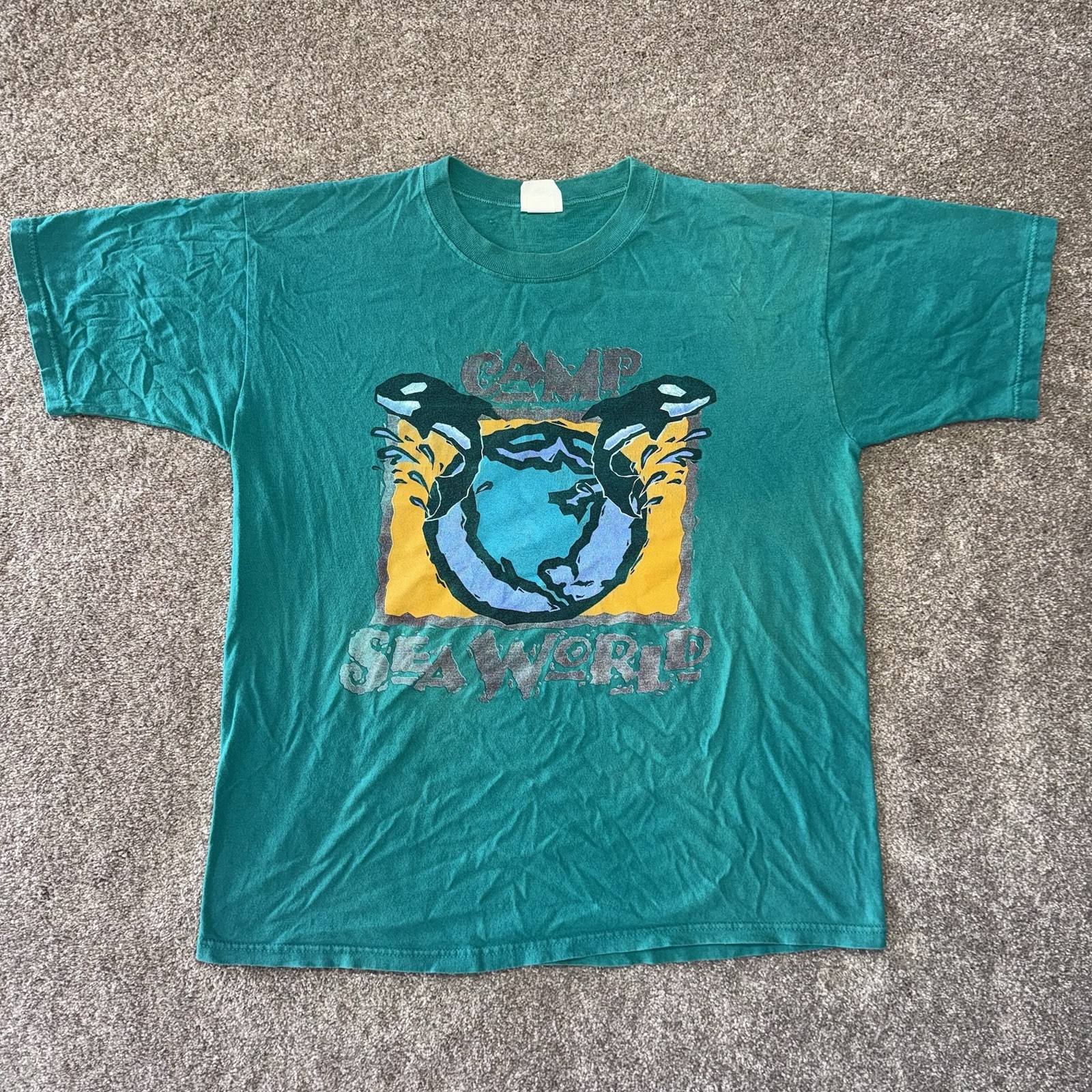 Vintage Sea World Camp Big Logo Promo Event Large Shirt gallery