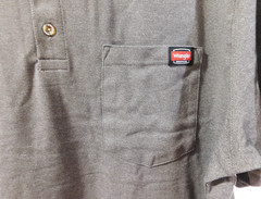 Wrangler Workwear Flex Pen Pocket Henley T-Shirt Men’s XL (46-48) Charcoal