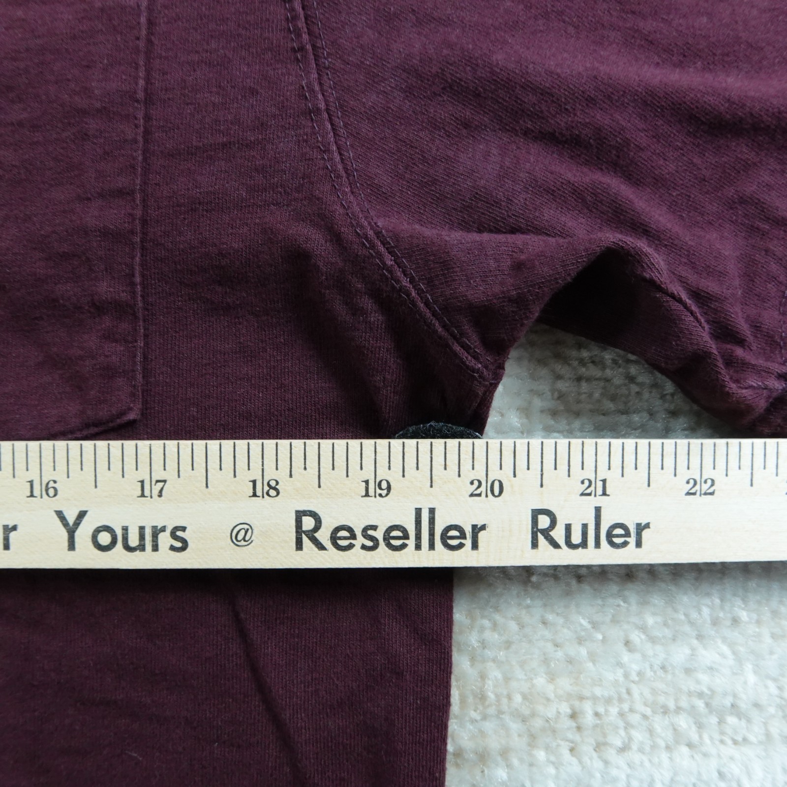 Carhartt Shirt Mens Small Burgundy Loose Fit Pocket Cotton T-Shirt K87 gallery