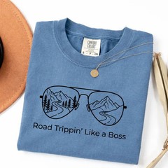 Road Trip Comfort Tee Men Adventure Graphic Shirt Soft Casual Travel
