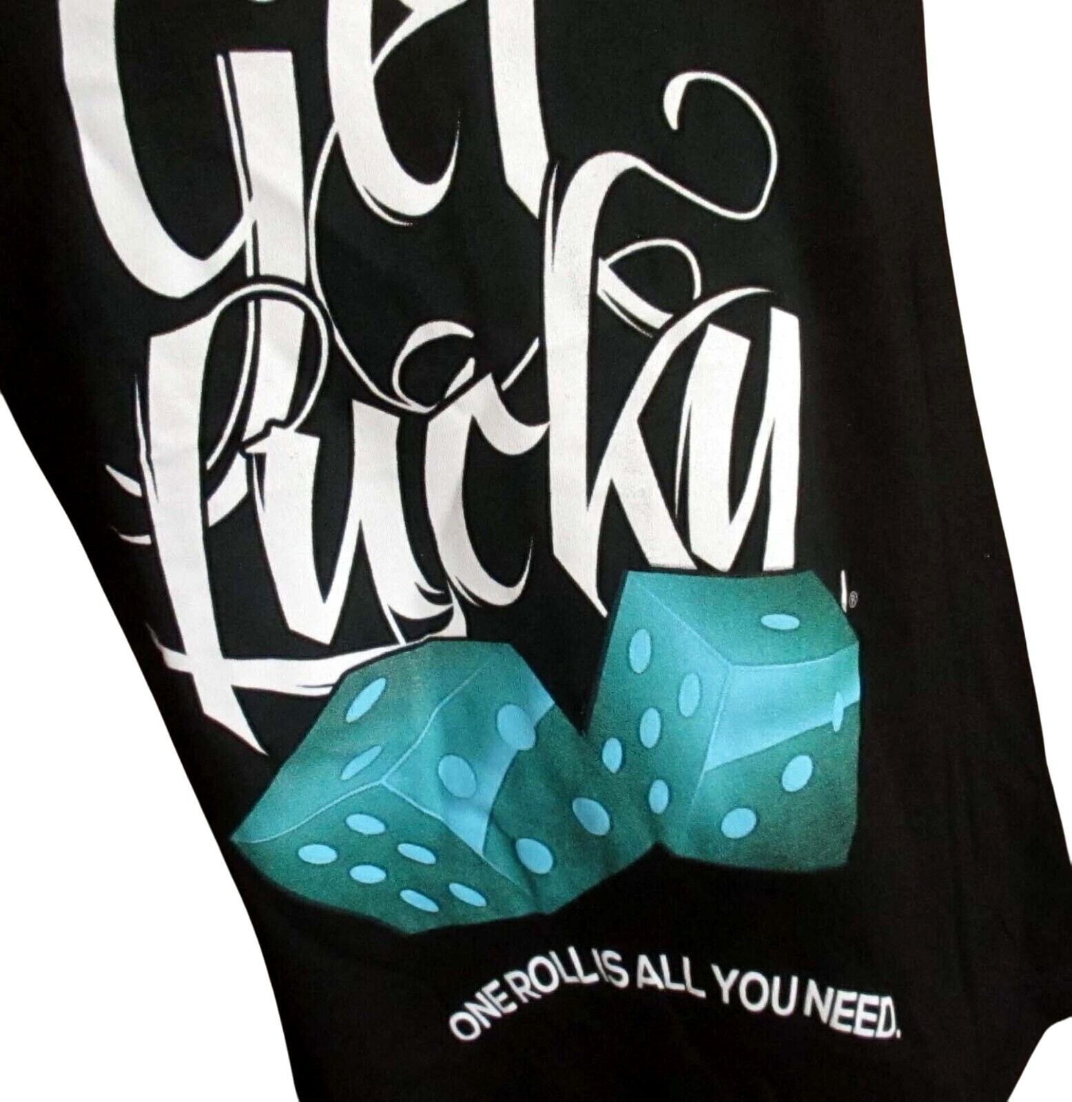 Vintage Y2K T-Shirt M NEW Mens 90s GET LUCKY ROLL DICE HIP HOP Graphic Tee gallery